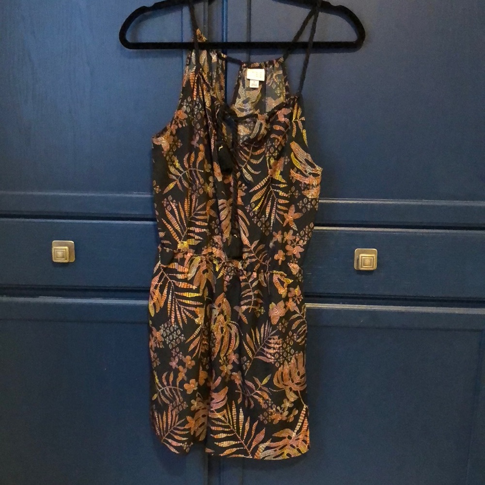 Hawaiian Floral Print Romper